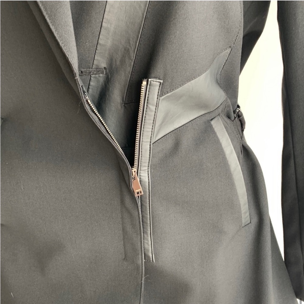 D’deMoo black women’s tuxedo jacket blazer, zipper closure, size S - Picture 11 of 16